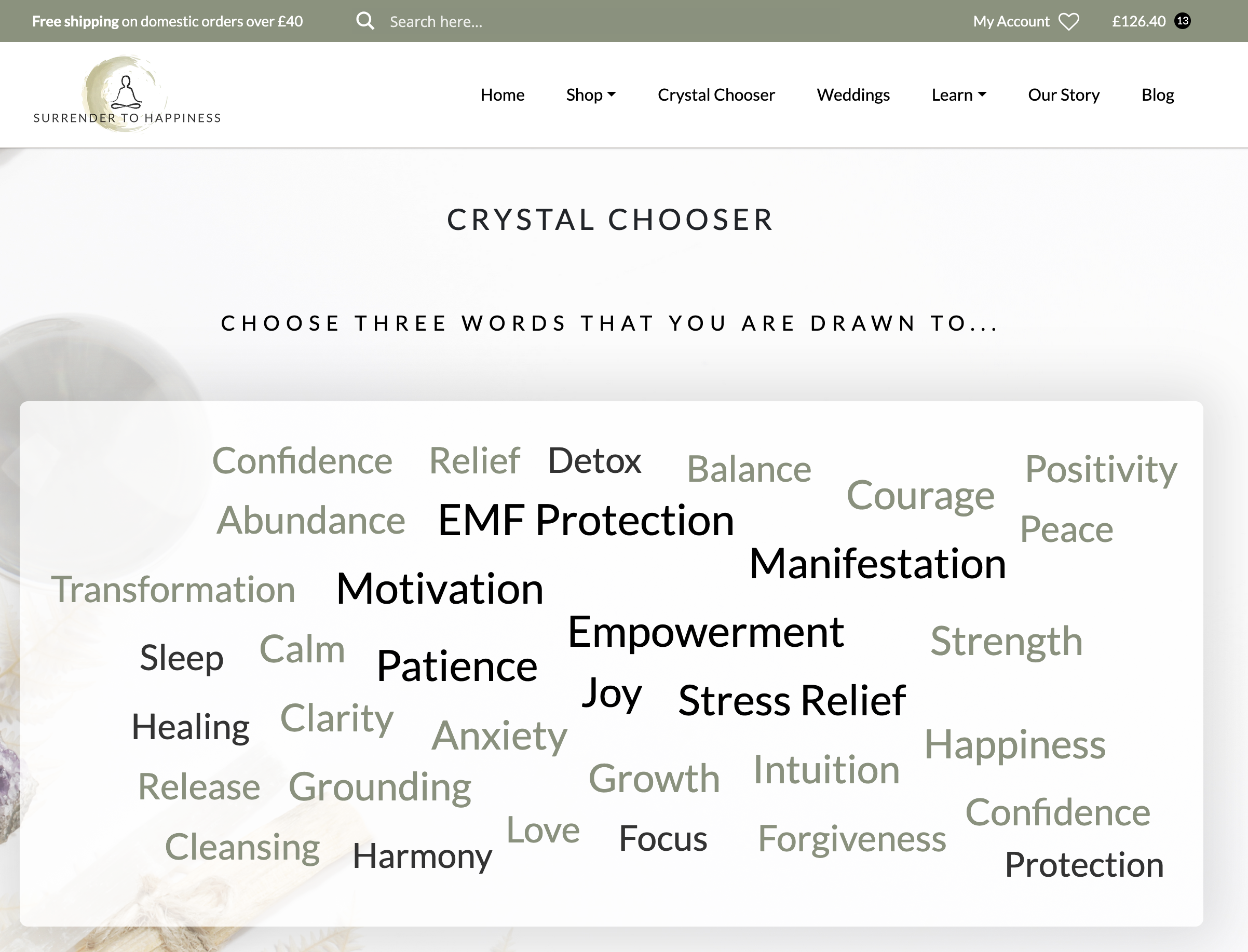 Crystal Chooser screenshot